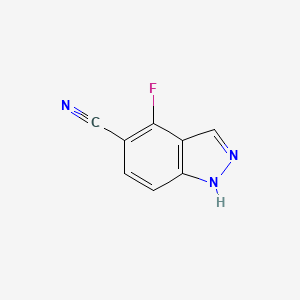 4-fluoro-1H-indazole-5-carbonitrile CAS 473416-81-8