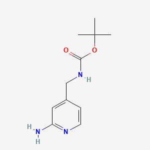 tert-butyl N-[(2-amino-4-pyridinyl)methyl]carbamate CAS 474809-21-7