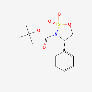 tert-butyl (4S)-2,2-dioxo-4-phenyloxathiazolidine-3-carboxylate CAS 479687-23-5