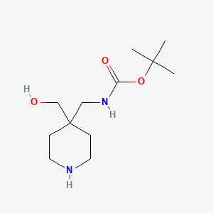 tert-butyl N-[[4-(hydroxymethyl)piperidin-4-yl]methyl]carbamate CAS 493026-47-4