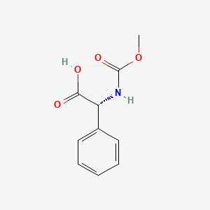 (2R)-2-(methoxycarbonylamino)-2-phenylacetic acid CAS 50890-96-5