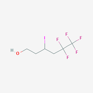 5,5,6,6,6-pentafluoro-3-iodohexan-1-ol CAS 526223-11-0