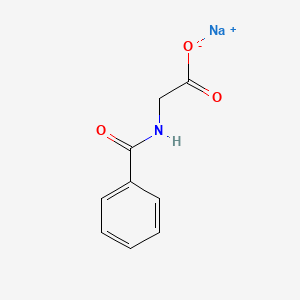 sodium 2-benzamidoacetate CAS 532-94-5