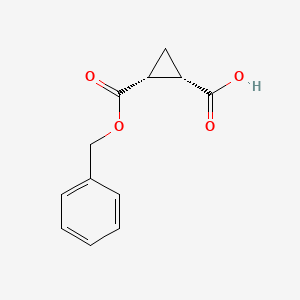 cis-(1S,2R)-2-phenylmethoxycarbonylcyclopropane-1-carboxylic acid CAS 53229-58-6