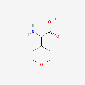 2-amino-2-(oxan-4-yl)acetic acid CAS 53284-84-7