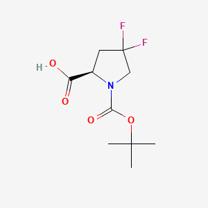 (2R)-4,4-difluoro-1-[(2-methylpropan-2-yl)oxycarbonyl]pyrrolidine-2-carboxylic acid CAS 536747-87-2