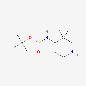 tert-butyl N-(3,3-dimethylpiperidin-4-yl)carbamate CAS 544443-41-6