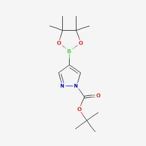 tert-butyl 4-(4,4,5,5-tetramethyl-1,3,2-dioxaborolan-2-yl)pyrazole-1-carboxylate CAS 552846-17-0