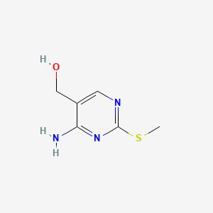 (4-amino-2-methylsulfanylpyrimidin-5-yl)methanol CAS 588-36-3