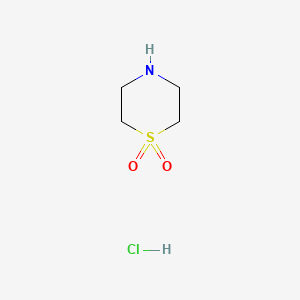 1,4-thiazinane 1,1-dioxide;hydrochloride CAS 59801-62-6