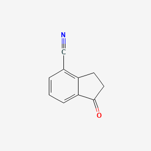 1-oxo-2,3-dihydroindene-4-carbonitrile CAS 60899-34-5
