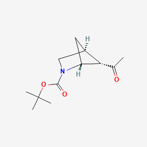 tert-butyl (1R,4S,5S)-5-acetyl-2-azabicyclo[2.1.1]hexane-2-carboxylate CAS 615575-67-2