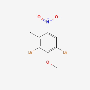 1,3-dibromo-2-methoxy-4-methyl-5-nitrobenzene CAS 62265-99-0