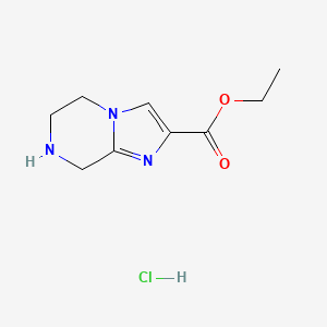 ethyl 5,6,7,8-tetrahydroimidazo[1,2-a]pyrazine-2-carboxylate;hydrochloride CAS 623906-17-2