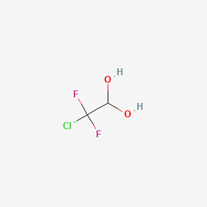 2-chloro-2,2-difluoroethane-1,1-diol CAS 63034-47-9