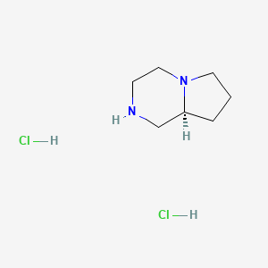 (8aS)-1,2,3,4,6,7,8,8a-octahydropyrrolo[1,2-a]pyrazine;dihydrochloride CAS 634922-11-5