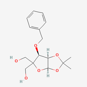 [(3aR,6S,6aR)-5-(hydroxymethyl)-2,2-dimethyl-6-phenylmethoxy-6,6a-dihydro-3aH-furo[2,3-d][1,3]dioxol-5-yl]methanol CAS 63593-03-3