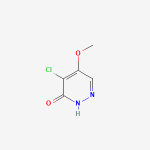 5-chloro-4-methoxy-1H-pyridazin-6-one CAS 63910-43-0