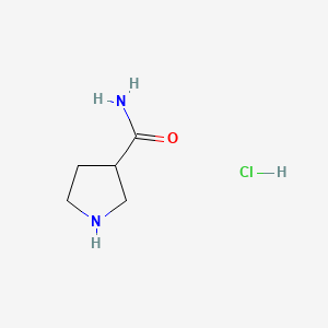 pyrrolidine-3-carboxamide;hydrochloride CAS 644972-57-6