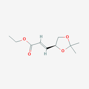 ethyl (E)-3-[(4S)-2,2-dimethyl-1,3-dioxolan-4-yl]prop-2-enoate CAS 64520-58-7
