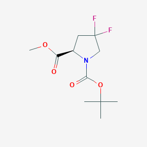 1-O-tert-butyl 2-O-methyl (2R)-4,4-difluoropyrrolidine-1,2-dicarboxylate CAS 647857-74-7