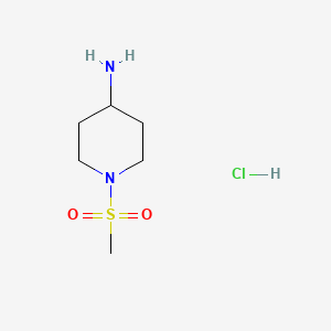 1-methylsulfonylpiperidin-4-amine;hydrochloride CAS 651057-01-1