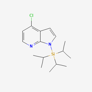 (4-chloropyrrolo[2,3-b]pyridin-1-yl)-tri(propan-2-yl)silane CAS 651744-48-8