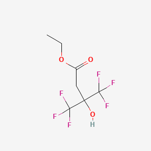 ethyl 4,4,4-trifluoro-3-hydroxy-3-(trifluoromethyl)butanoate CAS 665-09-8