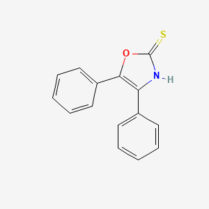 4,5-diphenyl-3H-1,3-oxazole-2-thione CAS 6670-13-9