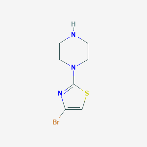 4-bromo-2-piperazin-1-yl-1,3-thiazole CAS 668484-59-1