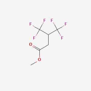 methyl 4,4,4-trifluoro-3-(trifluoromethyl)butanoate CAS 674335-88-7