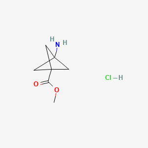 methyl 3-aminobicyclo[1.1.1]pentane-1-carboxylate;hydrochloride CAS 676371-65-6