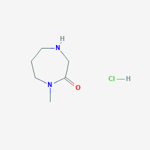 1-methyl-1,4-diazepan-2-one;hydrochloride CAS 685859-01-2