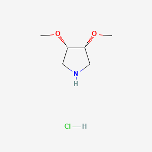 (3R,4S)-3,4-dimethoxypyrrolidine;hydrochloride CAS 692058-79-0