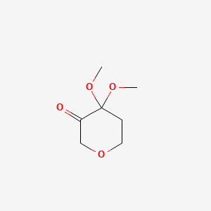 4,4-dimethoxyoxan-3-one CAS 693245-80-6