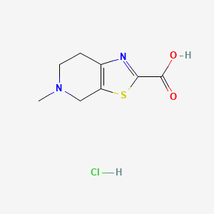 5-methyl-6,7-dihydro-4H-[1,3]thiazolo[5,4-c]pyridine-2-carboxylic acid;hydrochloride CAS 720720-96-7