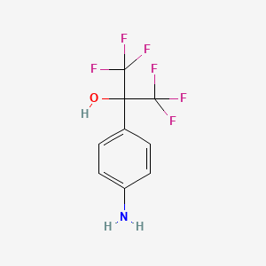 2-(4-aminophenyl)-1,1,1,3,3,3-hexafluoropropan-2-ol CAS 722-92-9