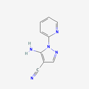 5-amino-1-pyridin-2-ylpyrazole-4-carbonitrile CAS 72816-14-9