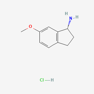 (1R)-6-methoxy-2,3-dihydro-1H-inden-1-amine;hydrochloride CAS 730980-51-5