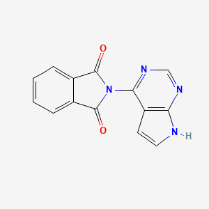 2-(7H-pyrrolo[2,3-d]pyrimidin-4-yl)isoindole-1,3-dione CAS 741686-49-7