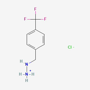 [[4-(trifluoromethyl)phenyl]methylamino]azanium chloride CAS 74195-71-4