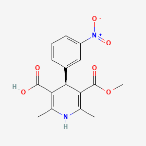 (4R)-5-methoxycarbonyl-2,6-dimethyl-4-(3-nitrophenyl)-1,4-dihydropyridine-3-carboxylic acid CAS 76093-33-9