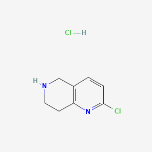 2-chloro-5,6,7,8-tetrahydro-1,6-naphthyridine;hydrochloride CAS 766545-20-4