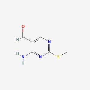4-amino-2-methylsulfanylpyrimidine-5-carbaldehyde CAS 770-31-0
