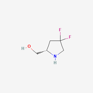 [(2S)-4,4-difluoropyrrolidin-2-yl]methanol CAS 771473-90-6
