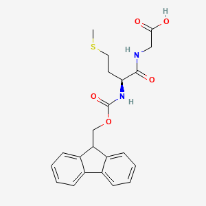 2-[[(2S)-2-(9H-fluoren-9-ylmethoxycarbonylamino)-4-methylsulfanylbutanoyl]amino]acetic acid CAS 77275-43-5