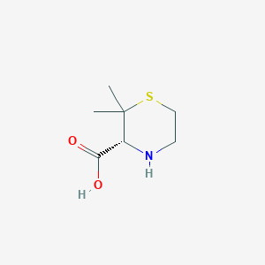 (3R)-2,2-dimethylthiomorpholine-3-carboxylic acid CAS 774243-35-5