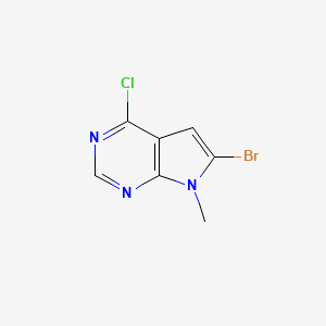 6-bromo-4-chloro-7-methylpyrrolo[2,3-d]pyrimidine CAS 784150-42-1