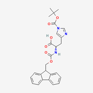(2S)-2-(9H-fluoren-9-ylmethoxycarbonylamino)-3-[1-[(2-methylpropan-2-yl)oxycarbonyl]imidazol-4-yl]propanoic acid CAS 81379-52-4