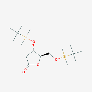 (4S,5R)-4-[tert-butyl(dimethyl)silyl]oxy-5-[[tert-butyl(dimethyl)silyl]oxymethyl]oxolan-2-one CAS 83159-91-5
